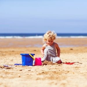 Child on beach